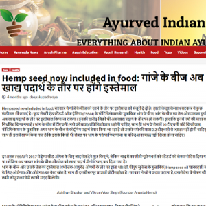 hemp seeds article on ayurvedindian